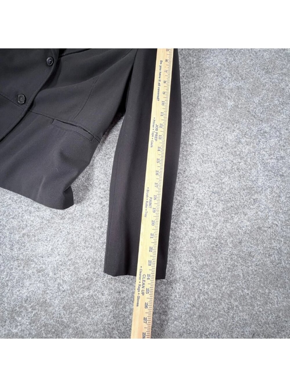 Charter Club Jacket Blazer Womens 16 Gray Notch Single Breasted Business Office - Picture 13 of 16